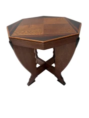 Art Deco Amsterdamse School Coffee Table in Oak, 1920s